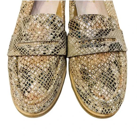 Anthropologie Seychelles Tiger Eyes Weekend Leather Loafers 7.5 - Picture 4 of 11